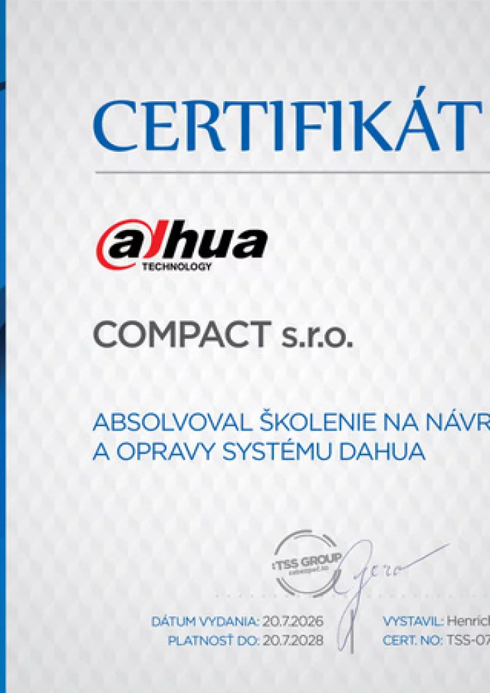  Certifikáty a licencie