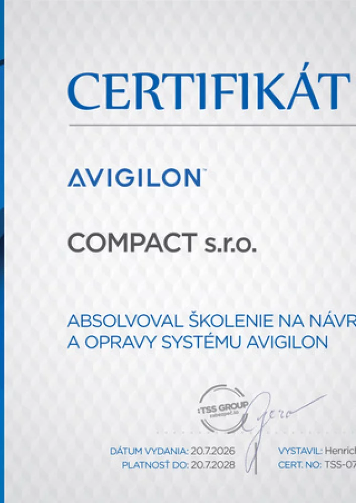  Certifikáty a licencie